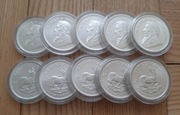 RPA Krugerrand 1 oz Ag  rok 2022 w kapslach 10sztuk  Na prezent 