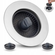 Sitko korek kuchenny do odpływu zlewu 70-90 mm filtrujące