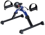 Rowerek treningowy do ćwiczeń rąk i nóg LCD niebieski