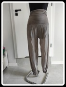 Beżowe lekkie spodnie damskie alladynki 36 S i 38 M