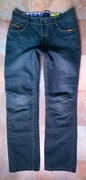 JEANSY MOTOCYKLOWE SPODNIE FLM KLIMA-MEMBRAN W32/L34 Pas=88cm ,Wzrost=185cm