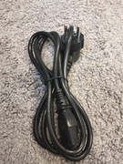 Kabel zasilający czarny 1,8 metra C13 3 pinowy