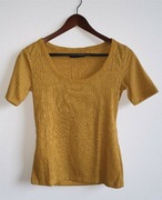 T-shirt bluzka house żółta musztardowa nowa xs