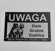 Wyjątkowe tabliczki uwaga zły pies duży wybór doberman, amstaff owczarek