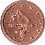 SŁOWACJA 2 centy 2020, KM# 96, UNC