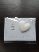 Ręcznie robiona kartka na Ślub