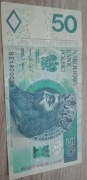 Banknot 50zł seria BI 0000 radar kolekcjonerski 