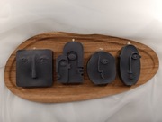 Zestaw Naturalnych Czarnych Świec Sojowych Twarze