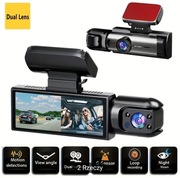 Kamera samochodowa z podwójnym aparatem 1080P do samochodów z noktowizorem 