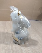 Świeca wielkanocna popielata bazie zając stojący ostatnie sztuki