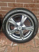 Alufelgi toyota 4x100 wraz z oponami continental lato 165/60 r15