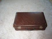 Stara sygnowana walizka PRL/NRD