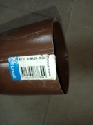 Kolano Lindab 87mm brąz