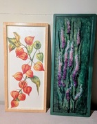 2 obrazki rękodzieło artystyczne 