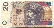 Banknot 20 zł  2016 rok unikat BB 4610669