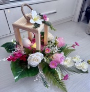 lampion stroik kompozycja nagrobna cmentarz