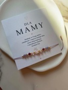 Bransoletka DLA MAMY dzień matki mix kamieni kwarc bryłka