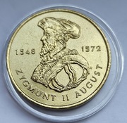 2 złote 1996 Zygmunt II August stan menniczy MONETA ORYGINALNA!