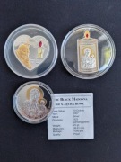 Srebrna moneta - Papież JP2 Matka Boska chrzciny komunia prezent