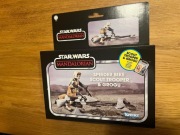 Hasbro Vintage Star Wars Speeder Bike & Scout Trooper & Grogu Mandalorian
