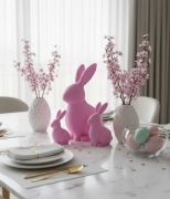 Ozdoba dekoracja wielkanocna do domu wnętrza ZESTAW zając wielkanocny 3szt