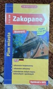 Zakopane plan miasta 1:12 500 trasy i szlaki turystyczne