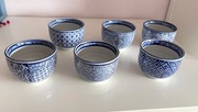 Japonia. Miseczki do ryżu, Arita. Różne wzory.