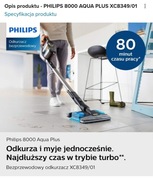 Odkurzacz bezprzewodowy Philips 8000 Aqua Plus 