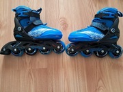 Łyżworolki dziecięce crivit niebieskie rozm. 29 - 33 + ochroniacze + kask