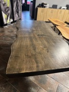 Stół drewniany z naturalną krawędzią monolit rustykalny nowoczesny 201x93