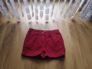 Fullstop bordowe spodenki sztruks 5-6l 116cm bdb+