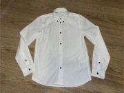 Biała koszula z czarnymi guzikami H&M 146cm