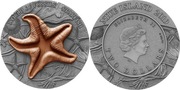 Srebrna moneta 2 Uncje Starfish World of Fossils 2$ Niue 2019