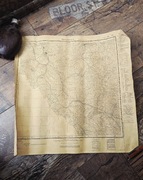 Wüstegiersdorf, mapa na płótnie, Niemcy