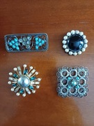 BROSZKI VINTAGE - ZESTAW 4 SZTUK