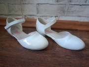 Buty komunijne wkł.SKÓRA dla dziewczynki na niskim obcasie RZEP Wojtył