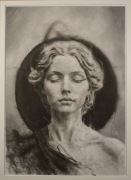 Portret węgiel pastele suche 50x70cm 