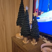 Choinka handmade 30 cm zielona