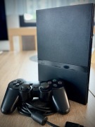 PS2 Slim + Oryginalny Pad DualShock 2 + Karta 8MB + Kable + Adapter HDMI