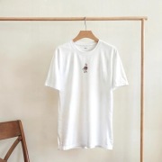 Koszulka z nadrukiem kaczki gęsi biała unisex minimalistyczna t-shirt