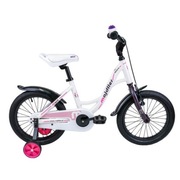 Rower Dzięcięcy Majdller 16″ BELLA biały-różowy-fiolet