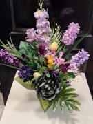 Wazon/ wiązanka/ stroik na cmentarz,  wiosenny obciążony 