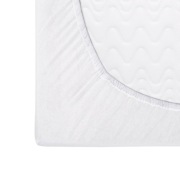 Prześcieradło Jersey z gumką 90x200x20 – Białe, Miękkie, Elastyczne