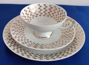 TRIO ZESTAW ŚNIADANIOWY PORCELANA FINE CHINA LICHTE