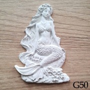 Mała syrenka siostra Ariel figurka do malowania dla dzieci magnes z gipsu