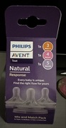 Philips avent natural zestaw smoczków response 1m+ 3m+ 6m+