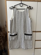 Sukienka krótka Zara rozmiar M w paski dopasowana