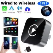 Bezprzewodowy adapter CarPlay i Android Auto 2w1 Bluetooth + Wi-Fi