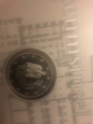 Srebrna moneta 10 euro z numisblatem ze znaczkami