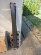 Parapety zewnętrzne stal ocynkowana brąz RAL8019